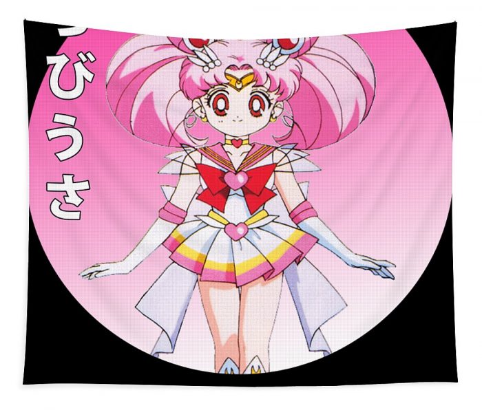 vintage chibiusa art sailor moon anime manga for fans gleam shinny transparent - Anime Tapestry Store