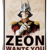 zeon wants you char andrea gatti - Anime Tapestry Store
