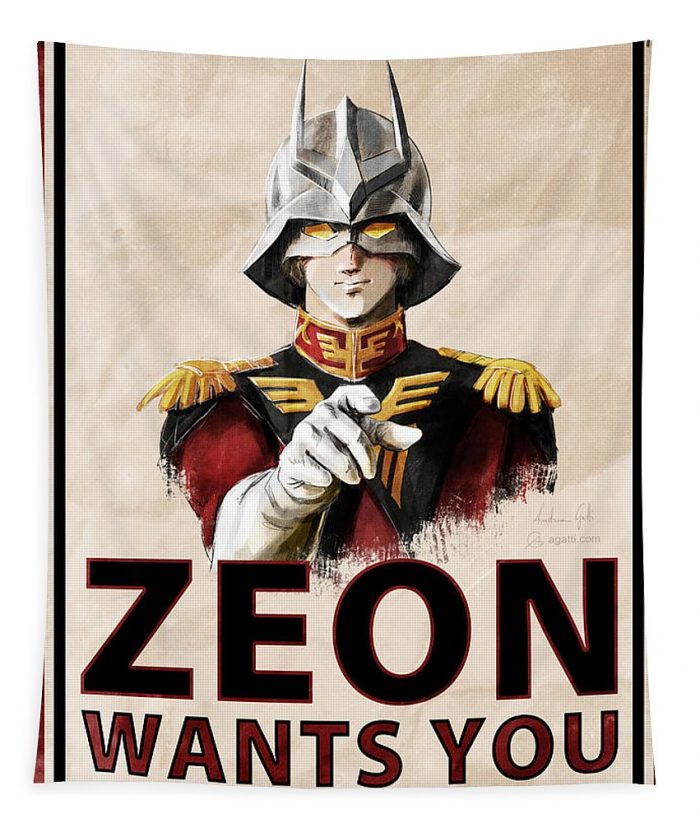 zeon wants you char andrea gatti - Anime Tapestry Store