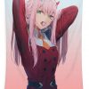 zero two darling in the franxx poster vintage georgia karl - Anime Tapestry Store