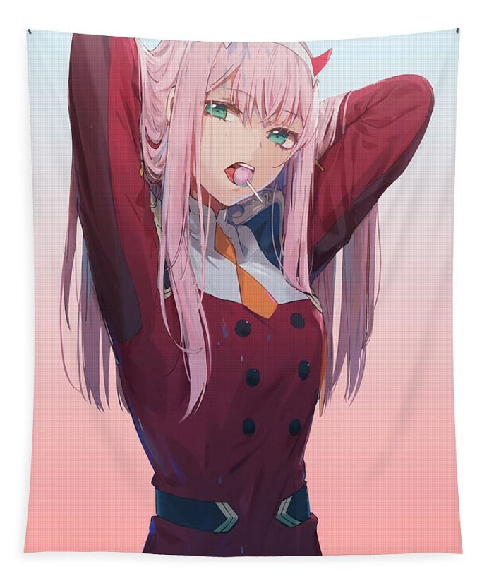 zero two darling in the franxx poster vintage georgia karl - Anime Tapestry Store