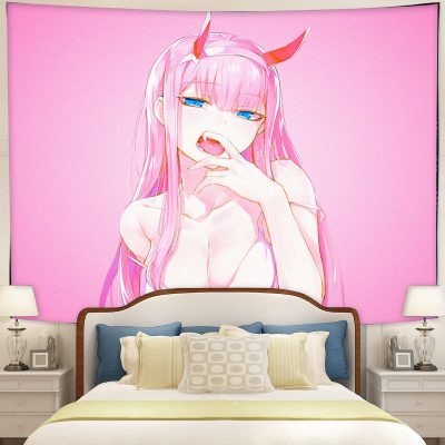 Zero Two Pink Anime Tapestry Room Decor