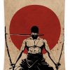 zoro one piece anime ihab design - Anime Tapestry Store