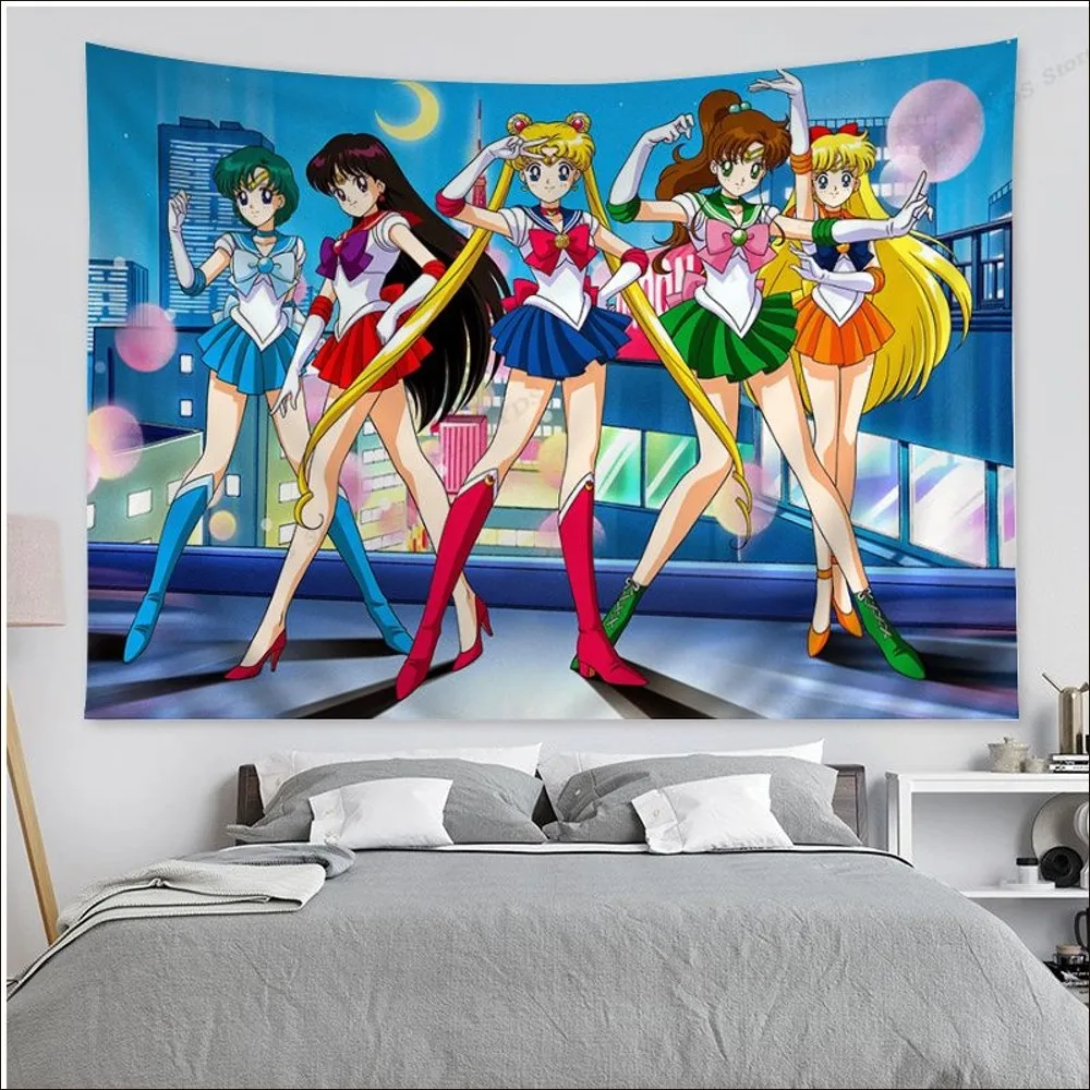 S sailor moonS Tapestry Colorful Tapestry Wall Hanging Bohemian Wall Tapestries Mandala Wall Hanging Sheets 1 - Anime Tapestry Store