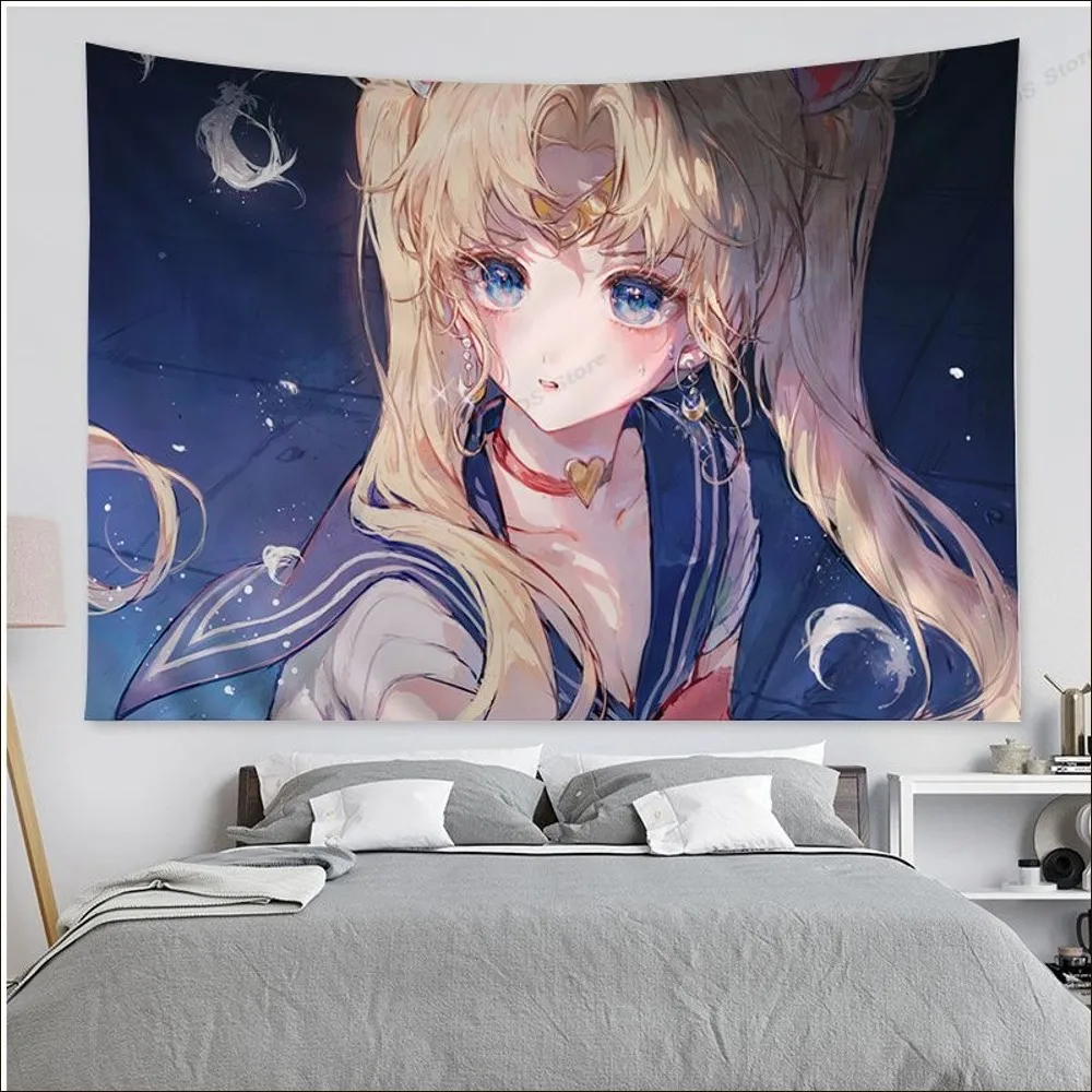 S sailor moonS Tapestry Colorful Tapestry Wall Hanging Bohemian Wall Tapestries Mandala Wall Hanging Sheets 8 - Anime Tapestry Store